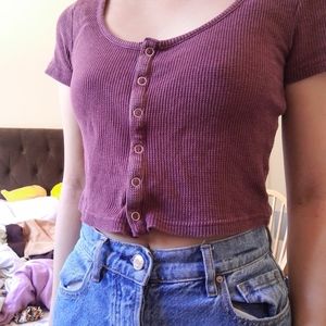 pacsun scoop neck tee